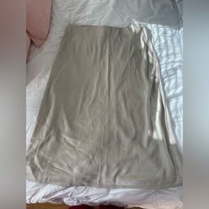 Treasure & Bond Silk Cream Skirt